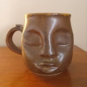 OOAK Pottery Face Mug